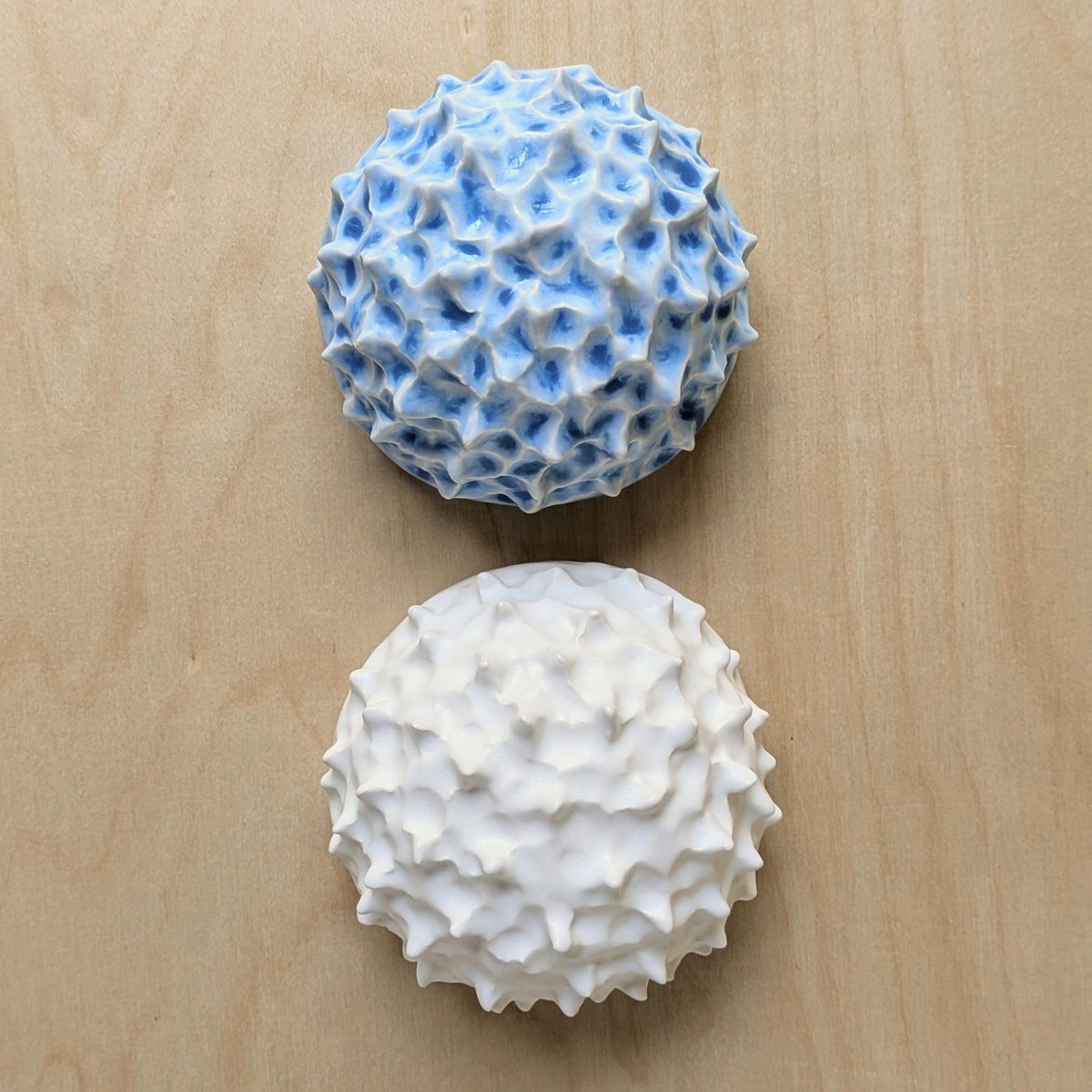 Sea Urchin | Ocean blue |  Ceramic Wall Sculpture