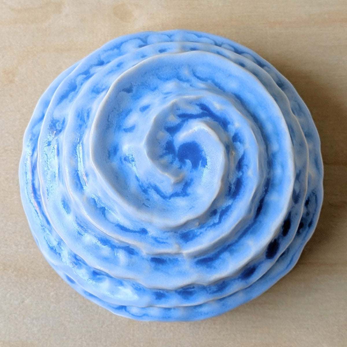 Nautilus shell |Ocean blue|porcelain Wall Sculpture