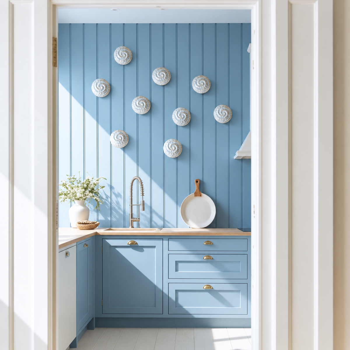 Nautilus shell |White sand | Porcelain Wall Sculpture