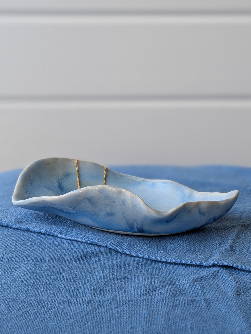 Oyster shell jewellery dish