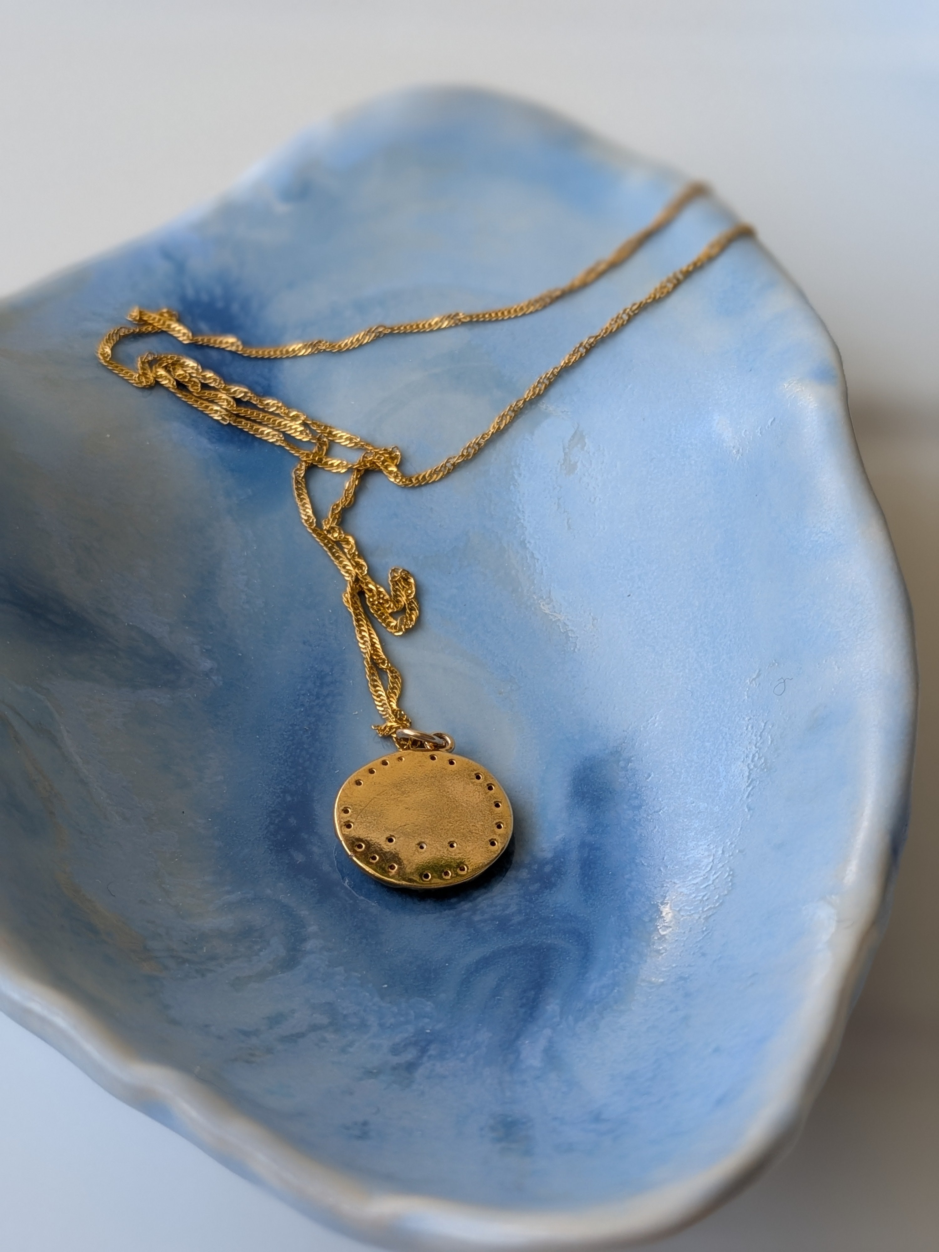 Oyster shell jewellery dish